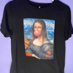 Bubblegum Mona Lisa Graphic Tee